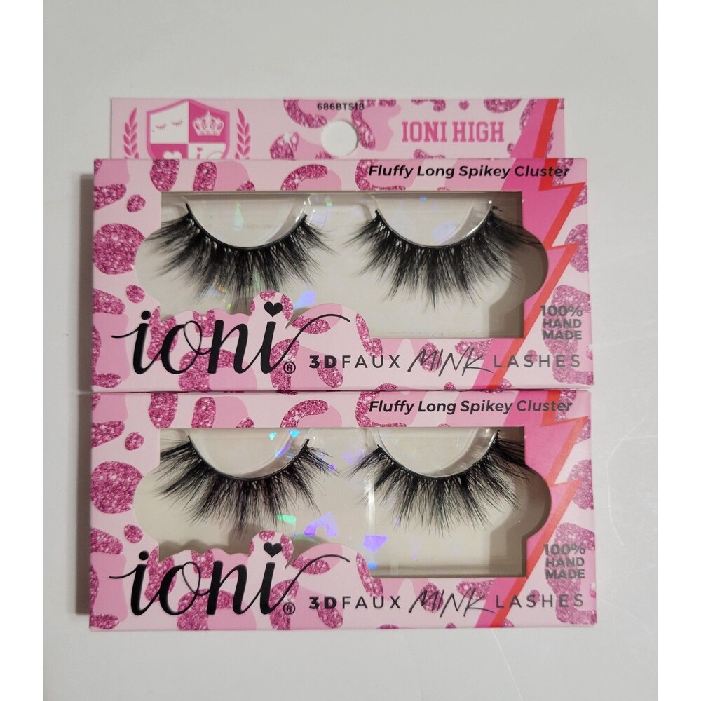 Ioni High Lash Bundle Set Of 2 Fluffy Long Spikey Cluster Eyelash Falsies